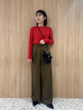 Mila Owenさん（レディース・161cm）の冬コーディネート