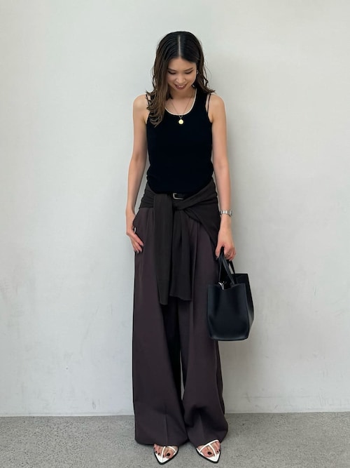 Mila Owen ストラップ付き黒靴 38