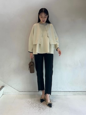 Mila Owenさん（レディース・158cm）の冬コーディネート