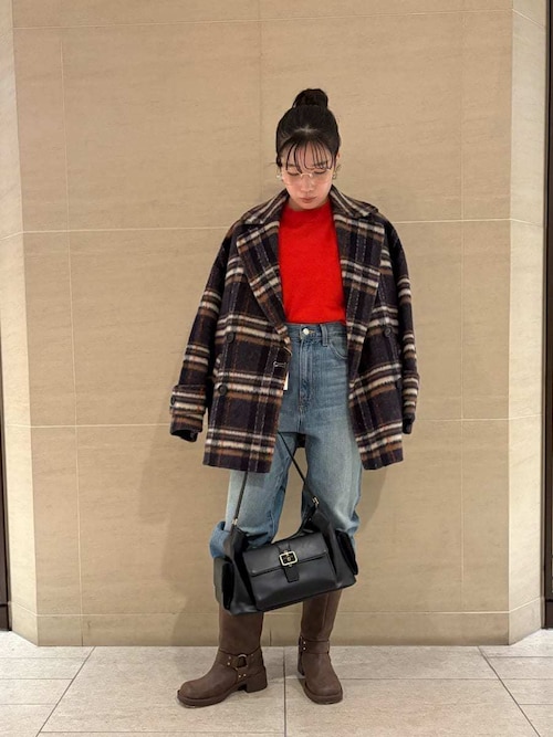 未使用品 ミラオーウェン バイカーミドルブーツ バイカーミドルブーツ（ブーツ）｜Mila Owen（ミラオーウェン