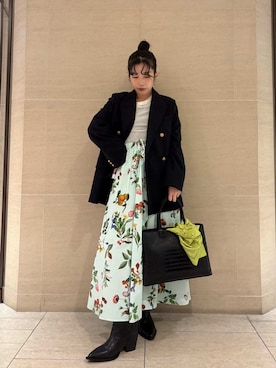 Mila Owenさん（レディース・155cm）の冬コーディネート