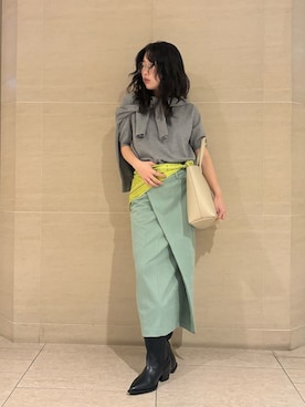 Mila Owenさん(レディース・155cm)の冬コーディネート