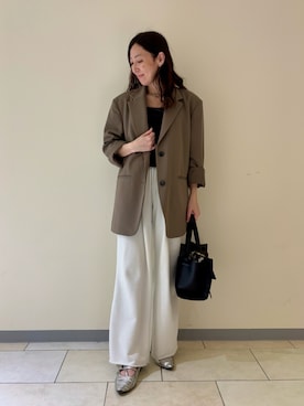 「Mila Owen（ミラオーウェン）のアイテム（財布/小物）」を使った、Mila Owenさん（レディース・154cm）の冬コーディネート