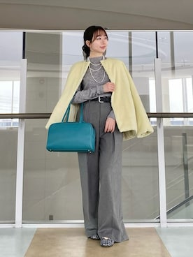 Mila Owenさん（レディース・161cm）の冬コーディネート