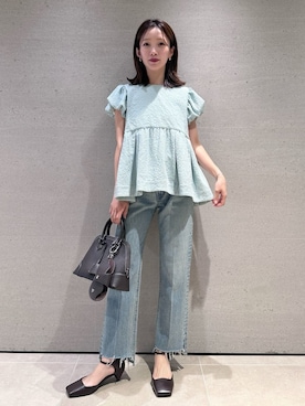 Mila Owenさん（レディース・159cm）の夏コーディネート