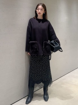 Mila Owenさん(レディース・159cm)の秋コーディネート