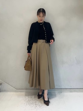 Mila Owenさん（レディース・158cm）の春コーディネート