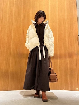 Mila Owenさん（レディース・160cm）の秋コーディネート