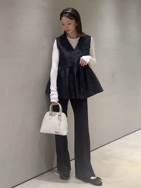 「Mila Owen（ミラオーウェン）のアイテム（パンプス）」を使った、Mila Owenさん（レディース・159cm）の秋コーディネート
