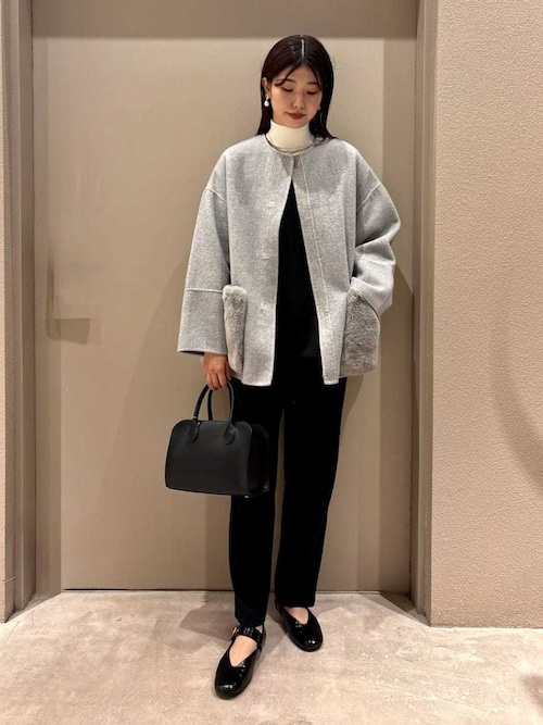 WEB限定カラー】2wayファーポケットリバーコート（チェスター