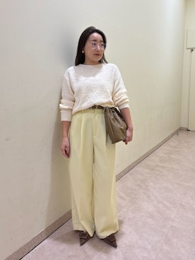 Mila Owenさん（レディース・155cm）の冬コーディネート