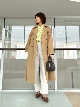 Mila Owenさん（レディース・160cm）の冬コーディネート