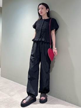 Mila Owenさん（レディース・159cm）の夏コーディネート