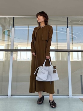 Mila Owenさん（レディース・160cm）の春コーディネート