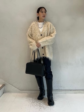 Mila Owenさん（レディース・158cm）の冬コーディネート