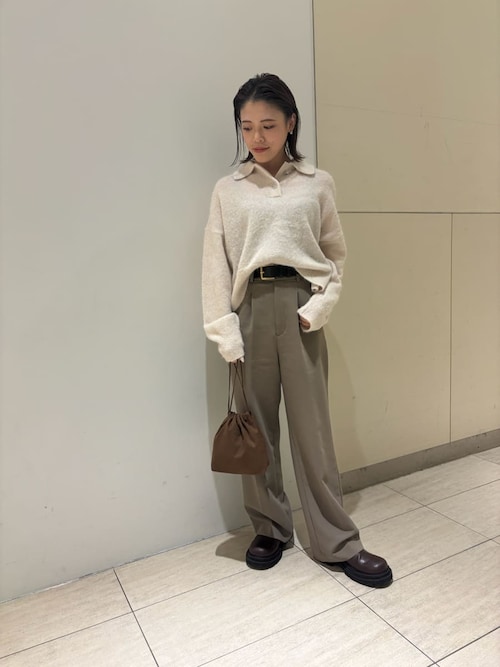 セットアップ対応】ワンタックストレートパンツ（その他パンツ）｜Mila