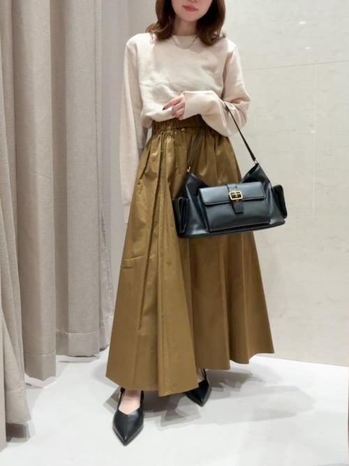 ウエストゴムギャザーマキシスカート（スカート）｜Mila Owen（ミラ