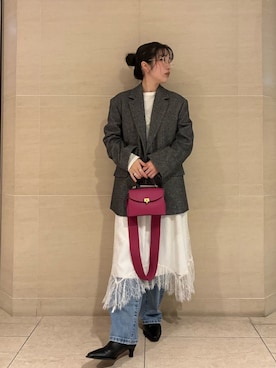 Mila Owenさん(レディース・155cm)の冬コーディネート