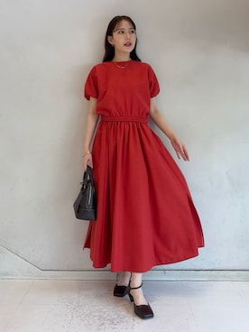 Mila Owenさん（レディース・158cm）の夏コーディネート