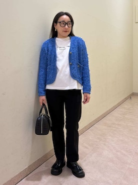 「Mila Owen（ミラオーウェン）のアイテム（イヤリング）」を使った、Mila Owenさん（レディース・155cm）の春コーディネート