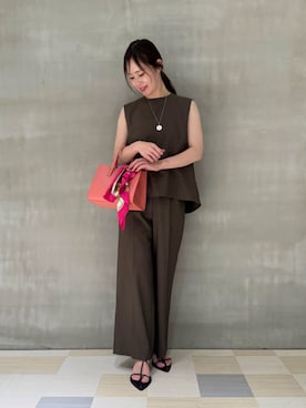 「Mila Owen（ミラオーウェン）のアイテム（財布/小物）」を使った、Mila Owenさん（レディース・160cm）の夏コーディネート