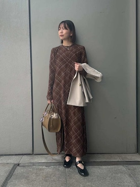 Mila Owenさん(レディース・153cm)の秋コーディネート