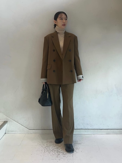 セットアップ対応】ワンタックストレートスーツパンツ（その他パンツ