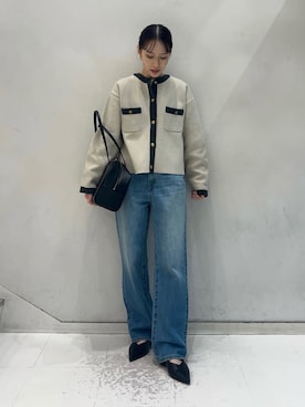 Mila Owenさん（レディース・158cm）の秋コーディネート