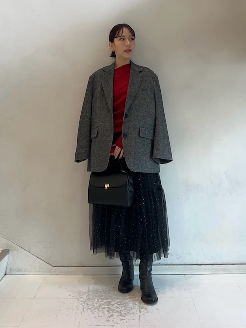 セール】ティアードチュールラインストーンスカート（スカート）｜Mila