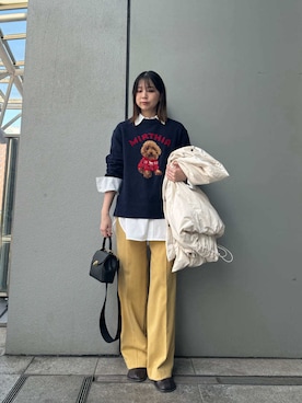 Mila Owenさん（レディース・153cm）の冬コーディネート