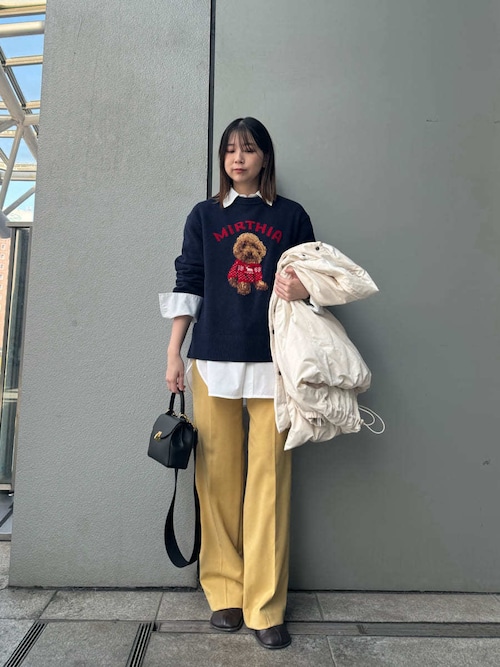 セール】トイプードルクルーネックジャガードニット（ニット/セーター