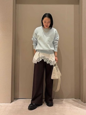 Mila Owenさん（レディース・151cm）の冬コーディネート