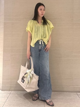 Mila Owenさん（レディース・160cm）の夏コーディネート