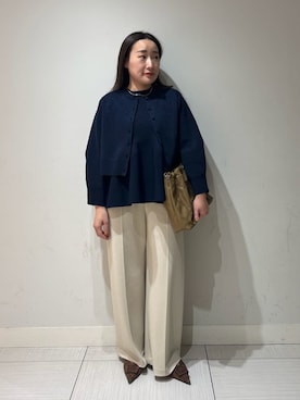 Mila Owenさん（レディース・155cm）の冬コーディネート