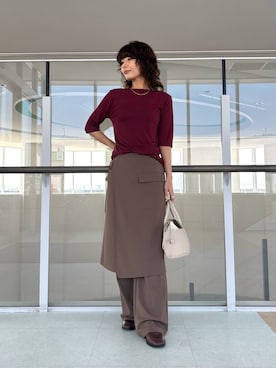 「骨格ナチュラル」｜Mila Owenさん（レディース・160cm）の夏コーディネート