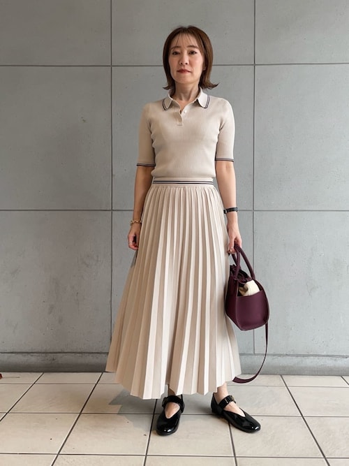 セール】【セットアップ対応】ニットプリーツスカート（スカート