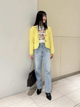「Mila Owen（ミラオーウェン）のアイテム（Tシャツ/カットソー）」を使った、Mila Owenさん（レディース・163cm）の冬コーディネート
