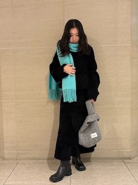 Mila Owenさん(レディース・155cm)の冬コーディネート