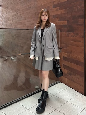 Mila Owenさん（レディース・156cm）の春コーディネート