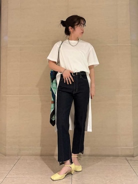 「テーパードパンツ」｜Mila Owenさん（レディース・155cm）の春コーディネート