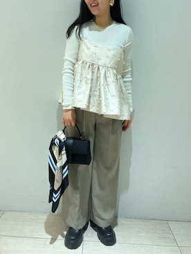 Mila Owenさん（レディース・161cm）の春コーディネート