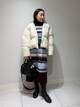 Mila Owenさん(レディース・155cm)の冬コーディネート