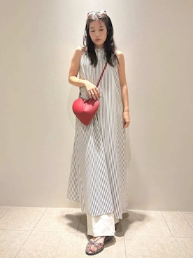Mila Owenさん（レディース・155cm）の夏コーディネート