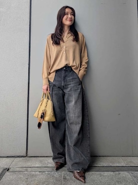 「Mila Owen（ミラオーウェン）のアイテム（パンプス）」を使った、Mila Owenさん（レディース・156cm）の秋コーディネート