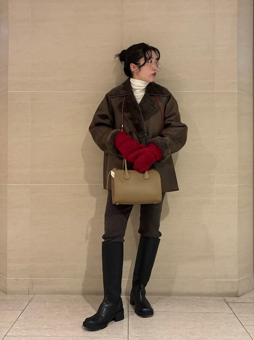 Mila Owen（ミラオーウェン） ブーツ スクエアトゥロングブーツ