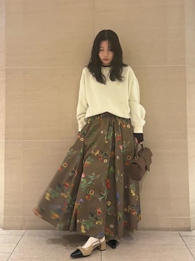 Mila Owenさん（レディース・155cm）の冬コーディネート