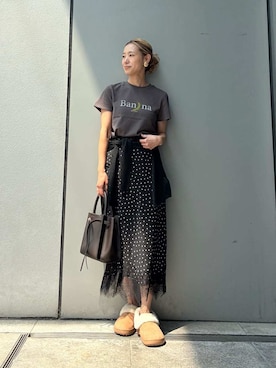 Mila Owenさん（レディース・158cm）の夏コーディネート