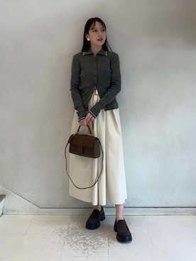 Mila Owenさん（レディース・158cm）の冬コーディネート