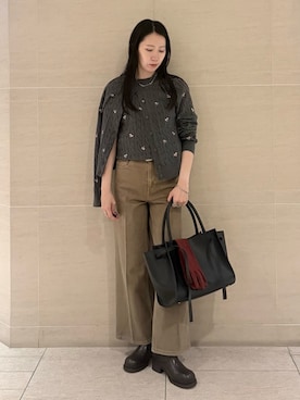 Mila Owenさん(レディース・160cm)の秋コーディネート