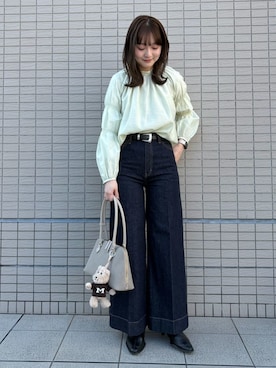 「Mila Owen（ミラオーウェン）のアイテム」を使った、Mila Owenさん（レディース・163cm）の冬コーディネート